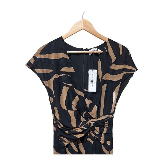 Prabal Gurung Animal Print Wrapped Maxi Dress Size 4 New with Tags - Picture 8 of 10